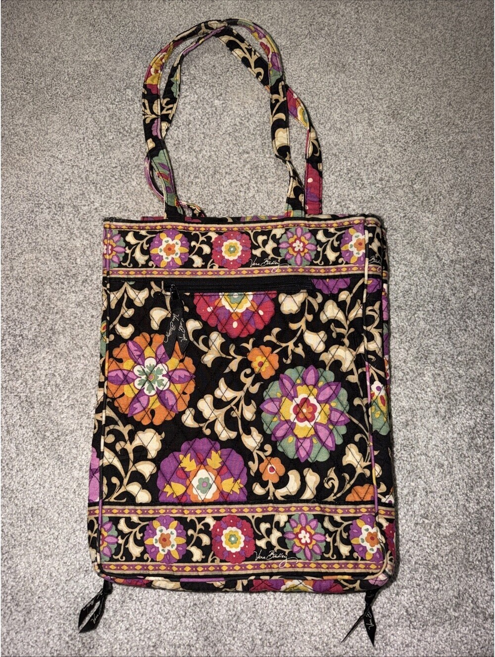 Vera Bradley Baroque Laptop Tote Checkpoint Friendly Travel Work Bag Floral (D5)
